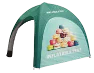 Gazebo promozionale personalizzato di colore verde